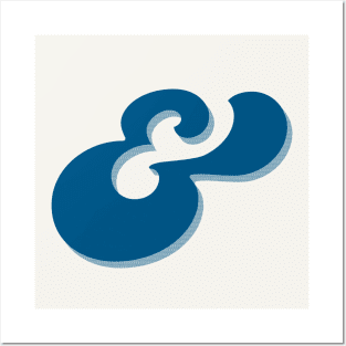 Ampersand / Retro Design Gift Posters and Art